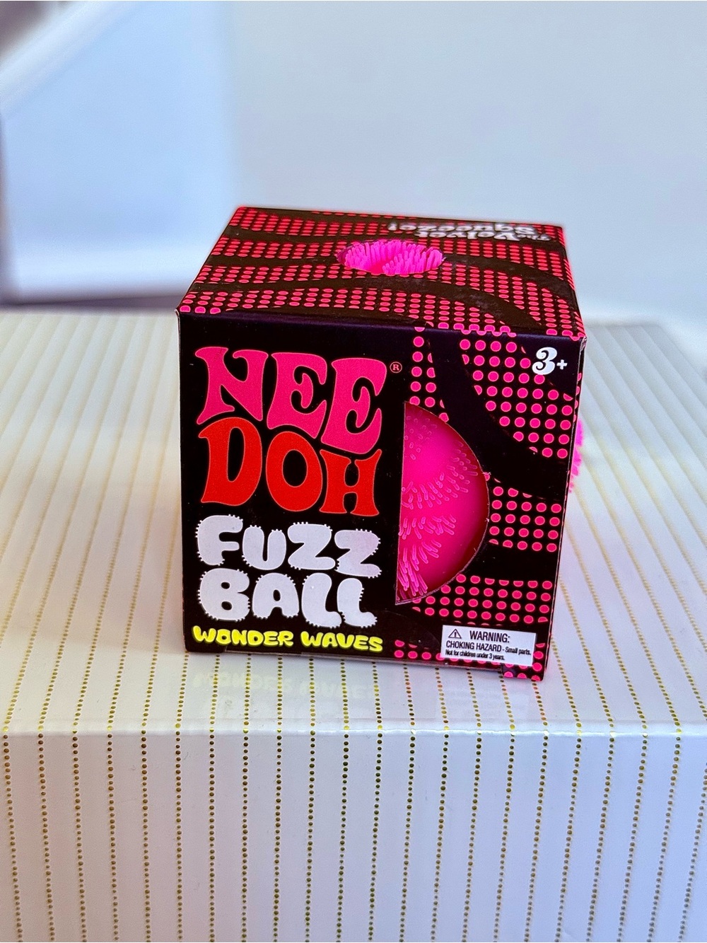 PINK NeeDoh FUZZ BALL Wonder Waves - NIB AUTHENTIC & BRAND NEW! Schylling rare